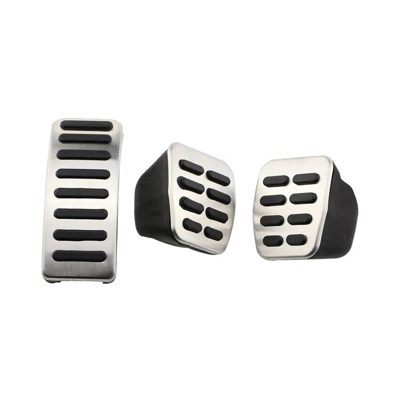 Fußstütze Bremse Für VW Für Polo Für Golf 4 Für Jetta MK4 Für Bora Für Skoda Für Fabia Edelstahl Auto Pedale Kappe Kupplung Gaspedal Bremse Abdeckung Pedalkappen Abdeckung(MT 3PCS) von PYBYCEGNZK