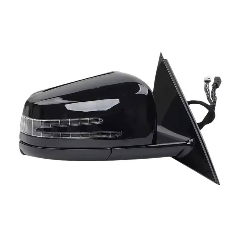 SeitenspiegelAbdeckungen Für Benz Für W221 Für S-Klasse Für S300 Für S350 Für S400 Für S63 2006 2007 2008 2011 2012 2013 Auto Seitentür Power Rückspiegel Montage Schwarz Auto Spiegelkappen(Left) von PYBYCEGNZK