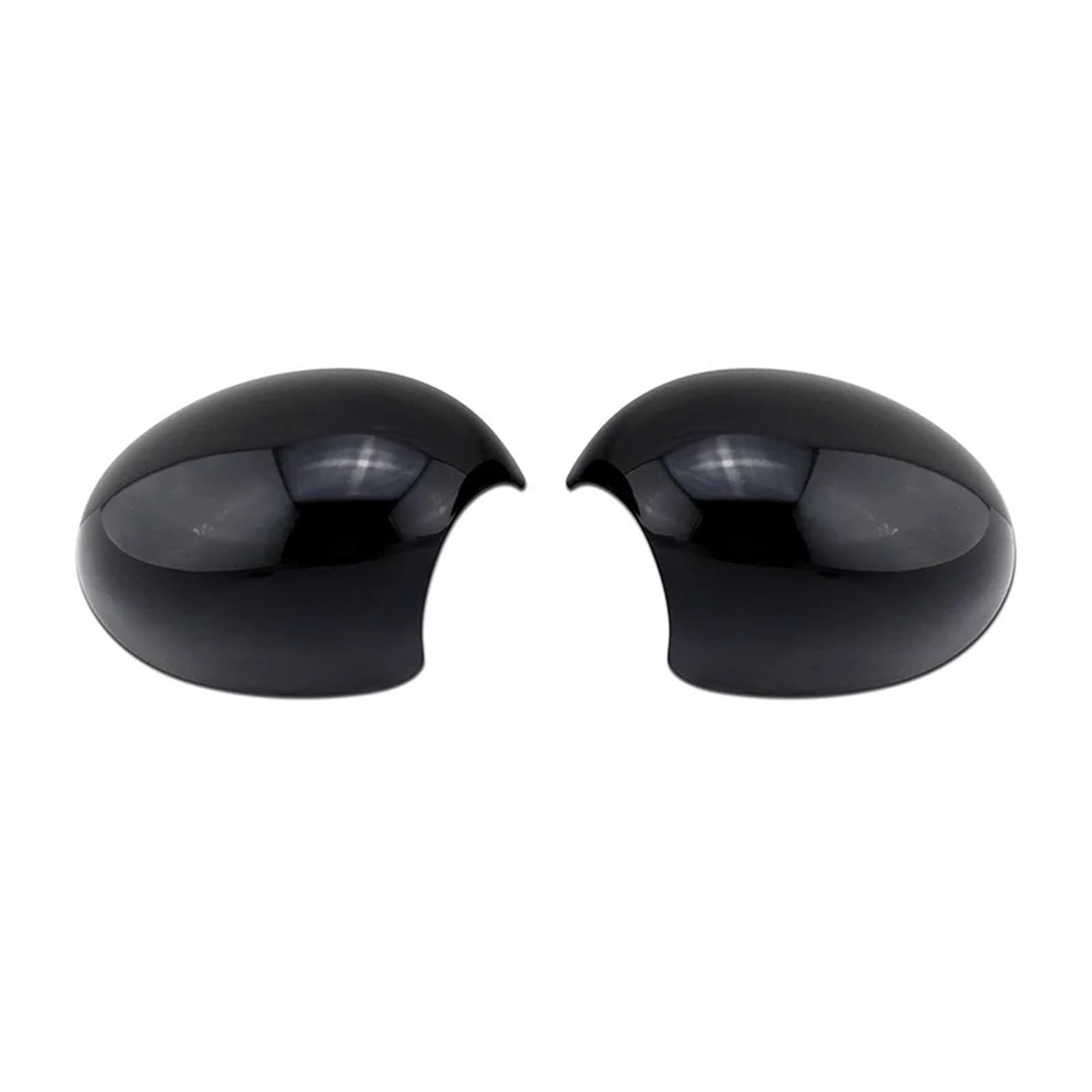 SeitenspiegelAbdeckungen Für Mini Für Cooper Für R56 Für R56S Für R60 Für R60S Für MK2 2006-2012 Clubman Auto Automotive Zubehör Spiegel Abdeckung Auto Spiegelkappen(Glossy Black) von PYBYCEGNZK