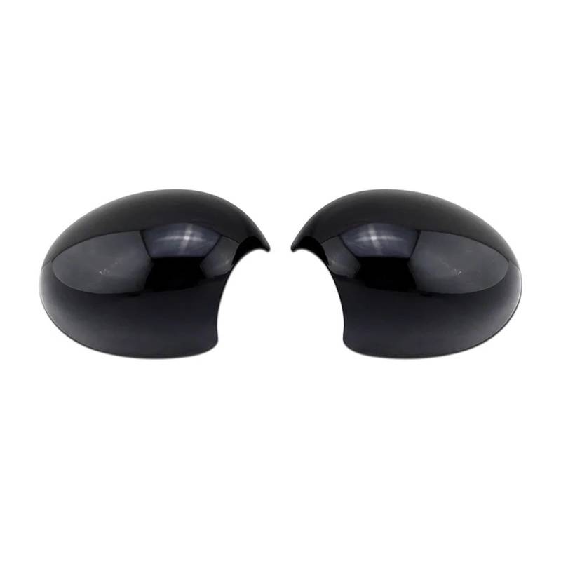 SeitenspiegelAbdeckungen Für Mini Für Cooper Für R56 Für R56S Für R60 Für R60S Für MK2 2006-2012 Clubman Auto Automotive Zubehör Spiegel Abdeckung Auto Spiegelkappen(Glossy Black) von PYBYCEGNZK