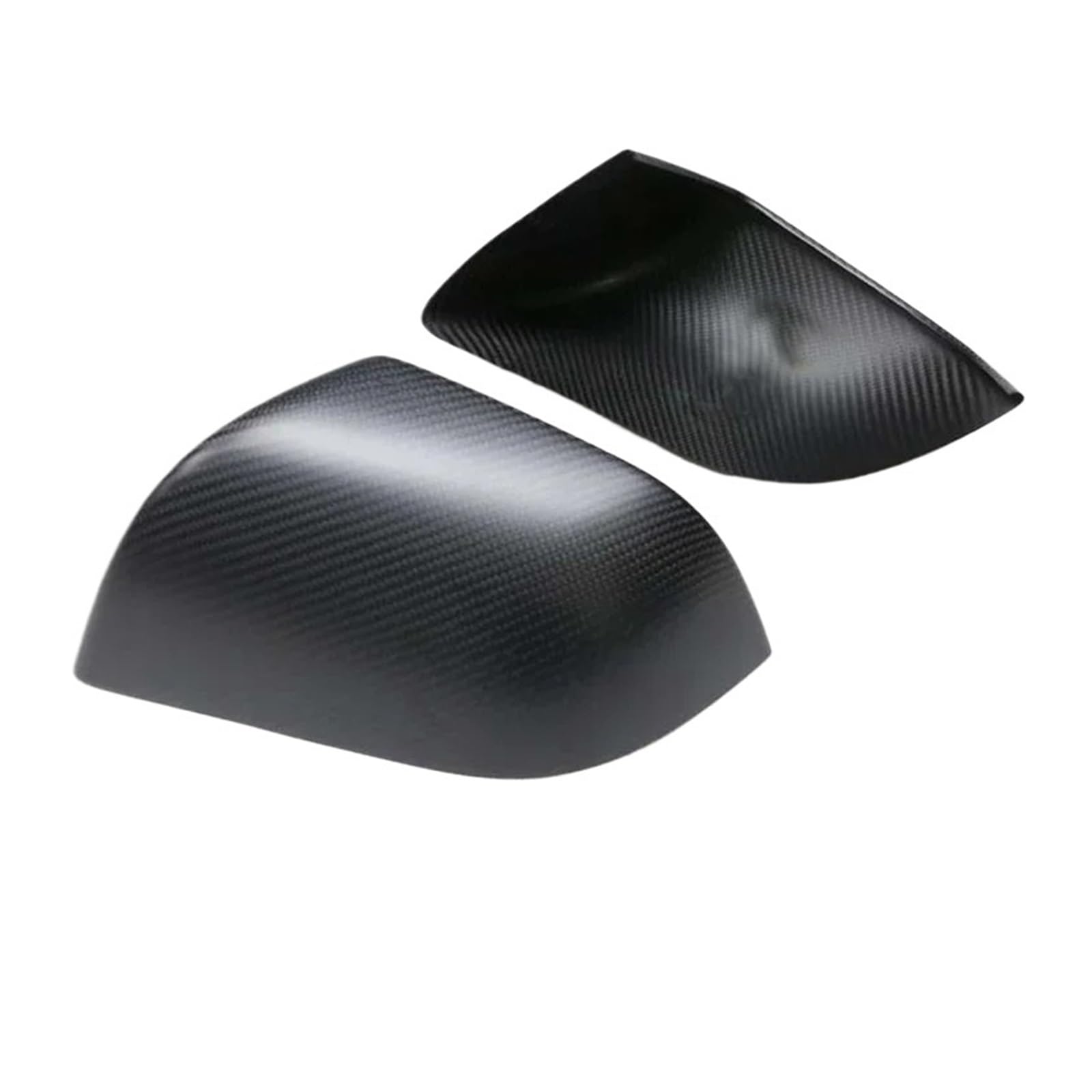 SeitenspiegelAbdeckungen Für Tesla Für Modell 3 Carbon Faser Rückspiegel Shell Cover Zufällig Schmieden Licht Matte Waben Hinzufügen Auf 2PCS Auto Spiegelkappen(Matte) von PYBYCEGNZK
