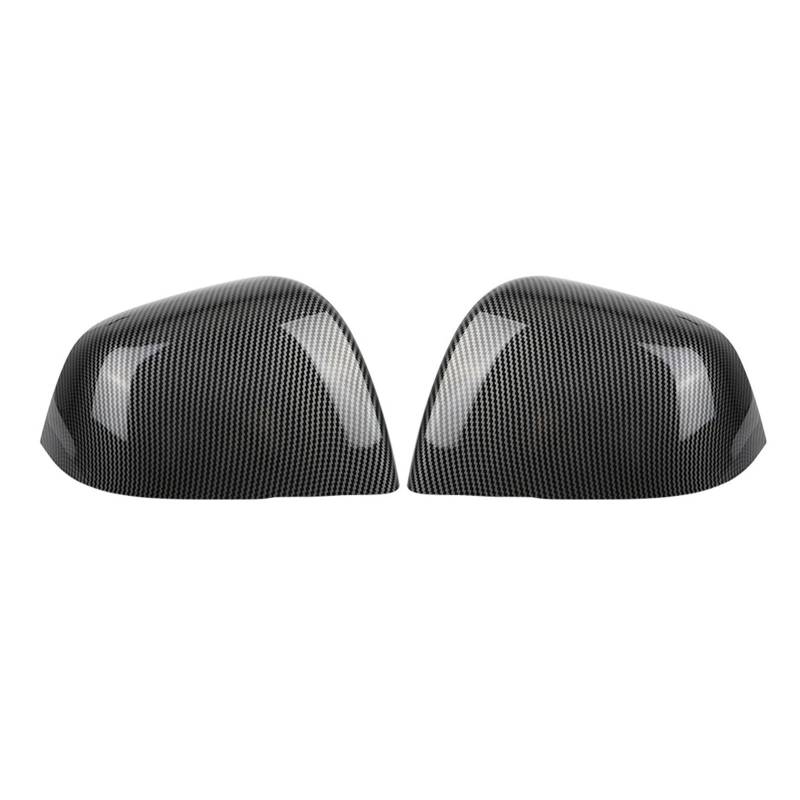 SeitenspiegelAbdeckungen Für Tesla Für Modell Y Carbon Faser Dekorative Ersatz Seite Flügel Kappen Gehäuse Automotive Zubehör Auto Rückspiegel Abdeckungen Auto Spiegelkappen(Glossy Carbon Fiber) von PYBYCEGNZK