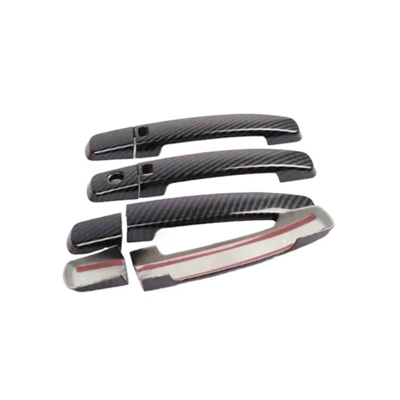 Türaußengriff Rechts Fahrerseite Für Nissan Für Altima 2007 2008 2009-2012 Auto Kohlefaser Für Stil Schwarz Außentürgriff Formabdeckung Verkleidung Aufkleber Dekor Autozubehör Türgriff Beifahrerseite( von PYBYCEGNZK