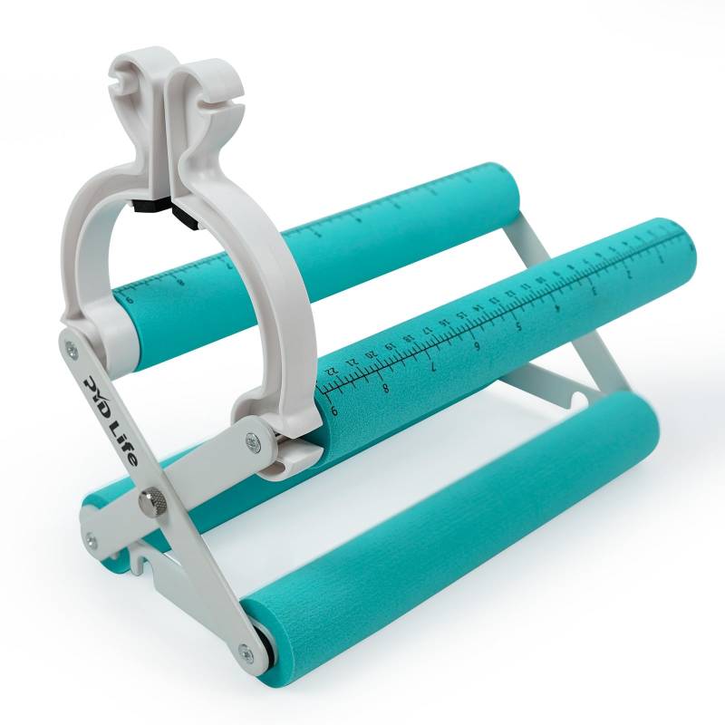 PYD Life Becherhalter für Sublimationsdruck, Mintgrün mit weißen Kunststoffbechern, Klemmclip, mit Schaumstoff-Maßen, 3 verstellbare Breite von PYD Life