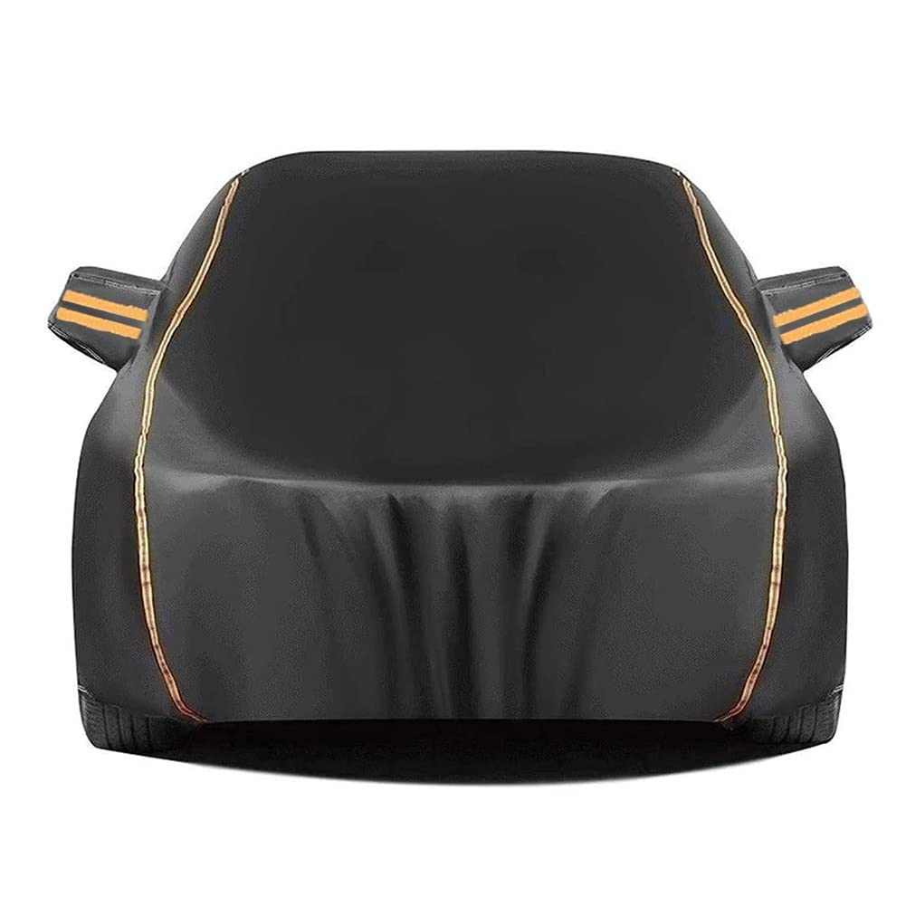 Außenautoabdeckung Für Land Rover Range Rover Evoque Sport Velar| All Weather Protection Car Cover Kratzfeste wasserdichte Autoplane (Color : Black, Size : Range Rover Velar) von PZFC