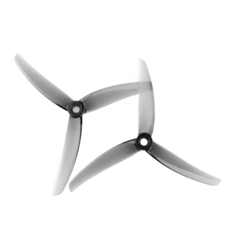 2/4 Paare Pahqprop Juicy J37 3- Propeller Kompatibel mit 5-Zoll-RC-FPV-Freestyle-Drohnen (2CW+2CCW) Polycarbonat-Teile(2Pairs Grey) von PZPSEQGM