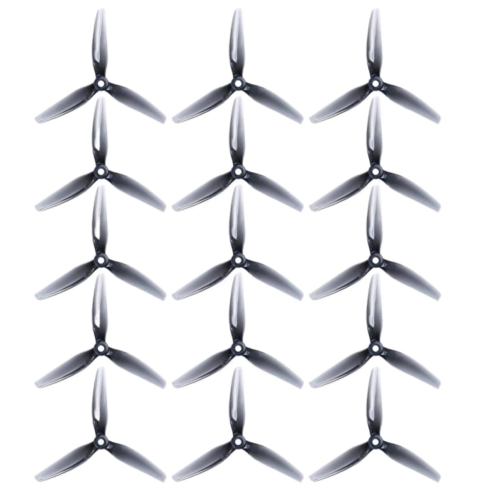 2/4 Pairs Ethix Style 5040 5x4x3 5 Zoll 3-Propeller Kompatibel mit RC FPV Racing und Freestyle-Drohnen Quadcopter(6 Pairs Grey) von PZPSEQGM