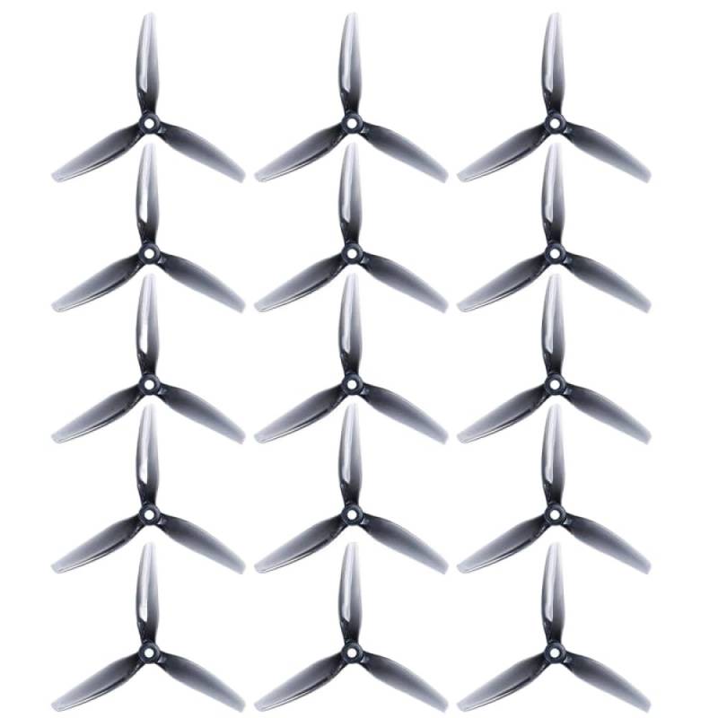 2/4 Pairs Ethix Style 5040 5x4x3 5 Zoll 3-Propeller Kompatibel mit RC FPV Racing und Freestyle-Drohnen Quadcopter(6 Pairs Grey) von PZPSEQGM