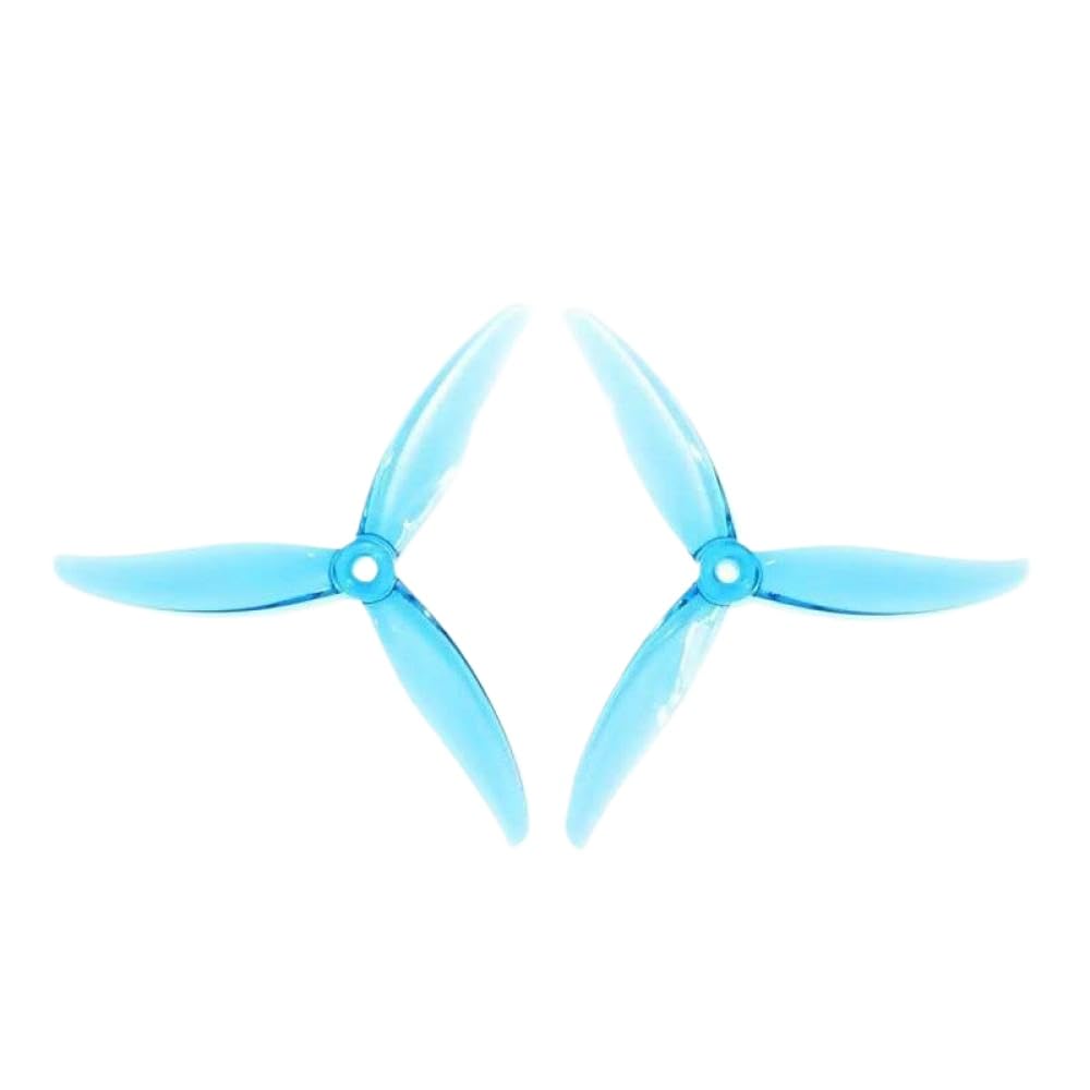 2/4pairs MCK 5.1 Zoll 5130 3-CW CCW-Propeller Kompatibel mit RC FPV Racing Freestyle 5inch Quadcopter-Drohnen(2pairs BLUE) von PZPSEQGM
