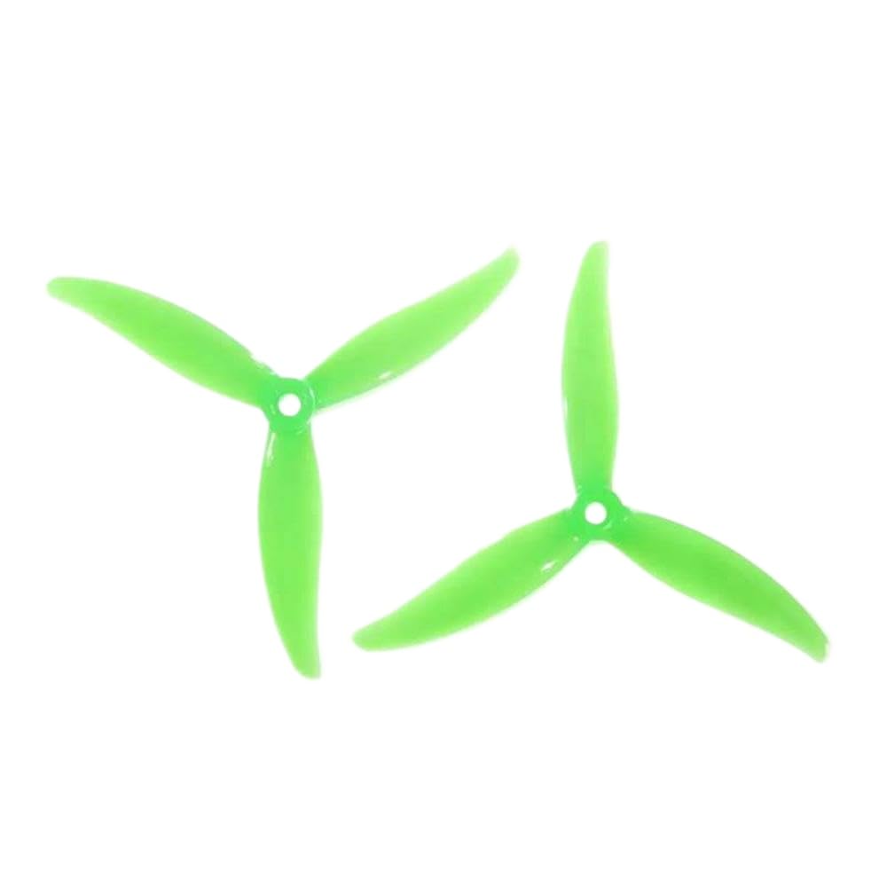 2/4pairs MCK 5.1 Zoll 5130 3-CW CCW-Propeller Kompatibel mit RC FPV Racing Freestyle 5inch Quadcopter-Drohnen(2pairs green) von PZPSEQGM