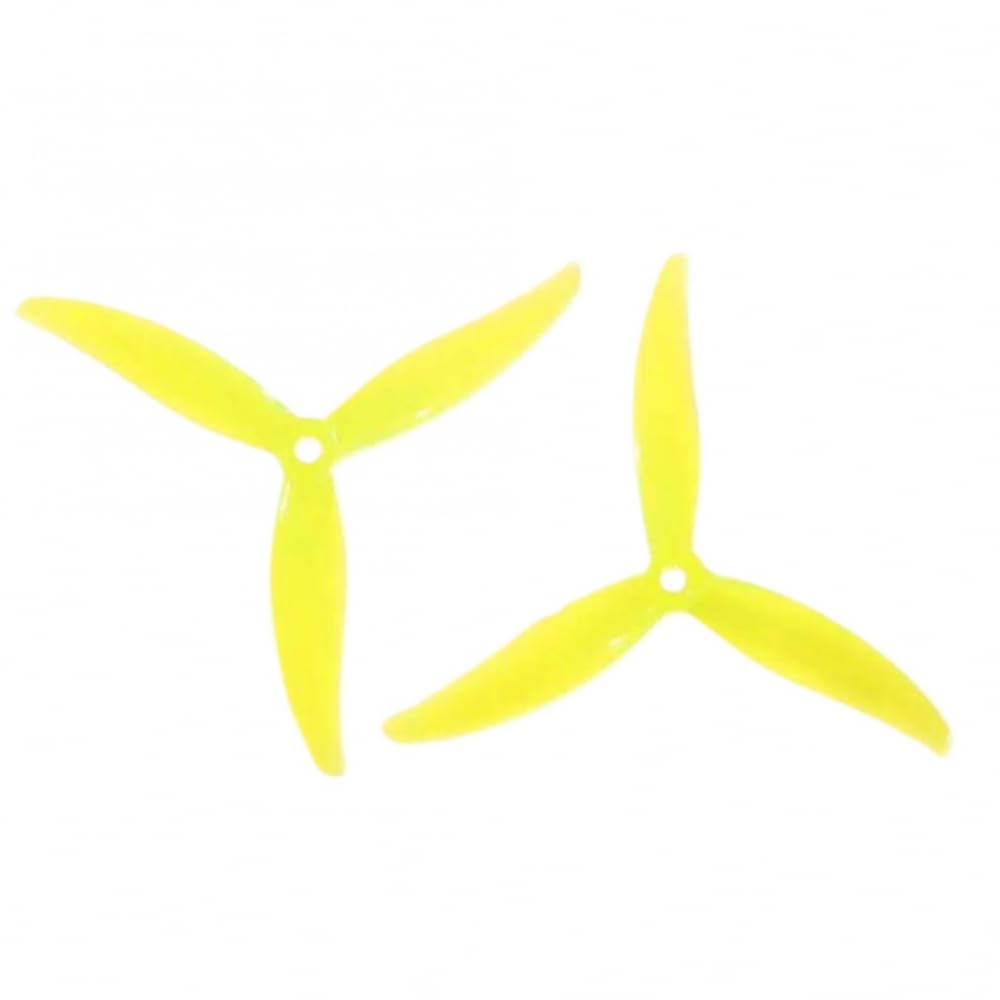 2/4pairs MCK 5.1 Zoll 5130 3-CW CCW-Propeller Kompatibel mit RC FPV Racing Freestyle 5inch Quadcopter-Drohnen(2pairs yellow) von PZPSEQGM