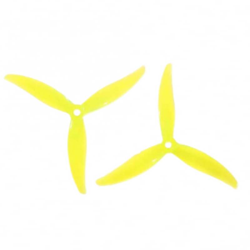 2/4pairs MCK 5.1 Zoll 5130 3-CW CCW-Propeller Kompatibel mit RC FPV Racing Freestyle 5inch Quadcopter-Drohnen(2pairs yellow) von PZPSEQGM