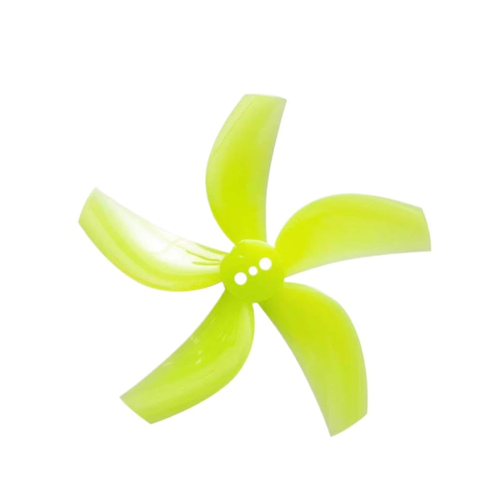 4 Paare von 2,5 Zoll 5 Propeller mit drei Löchern Kompatibel mit RC FPV Racing Freestyle Zahnstocher Cine Whoop- und Kanaldrohnen(4pairs Yellow) von PZPSEQGM