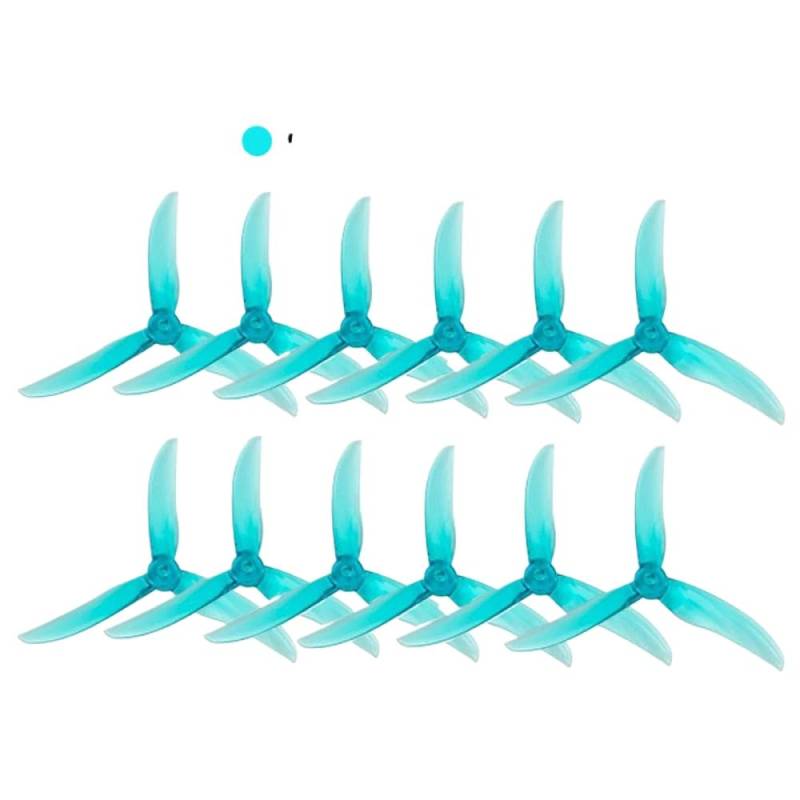 6 Paare von 3-Freestyle-Propellern, die mit verschiedenen Motoren kompatibel sind(Clear Blue -6Pairs) von PZPSEQGM
