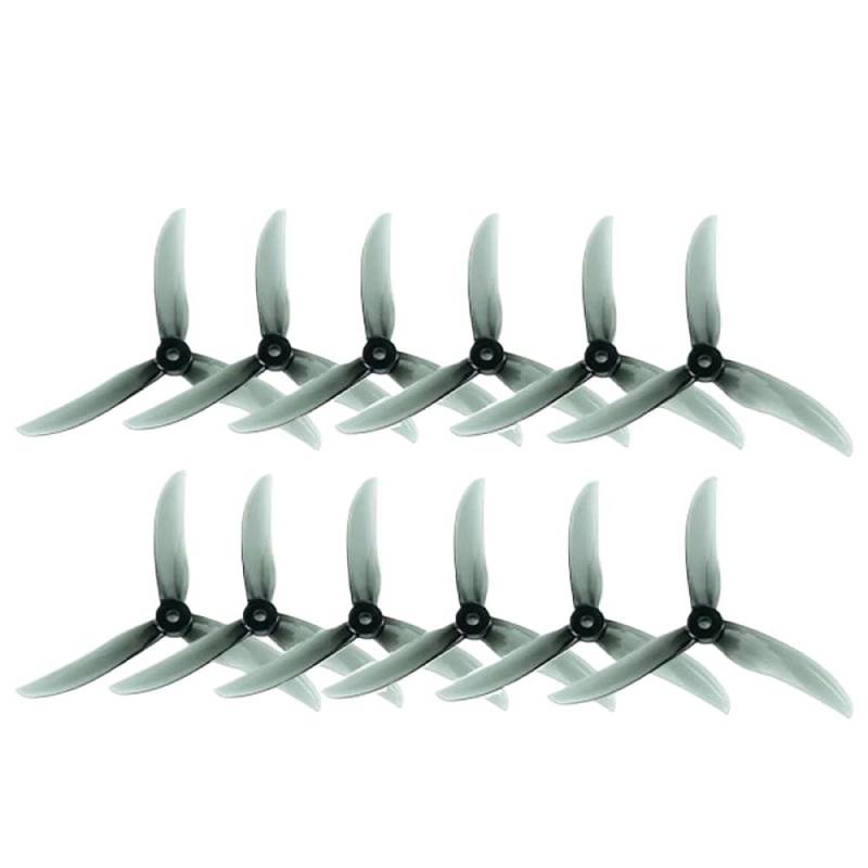 6 Paare von 3-Freestyle-Propellern, die mit verschiedenen Motoren kompatibel sind(Clear Grey -6Pairs) von PZPSEQGM