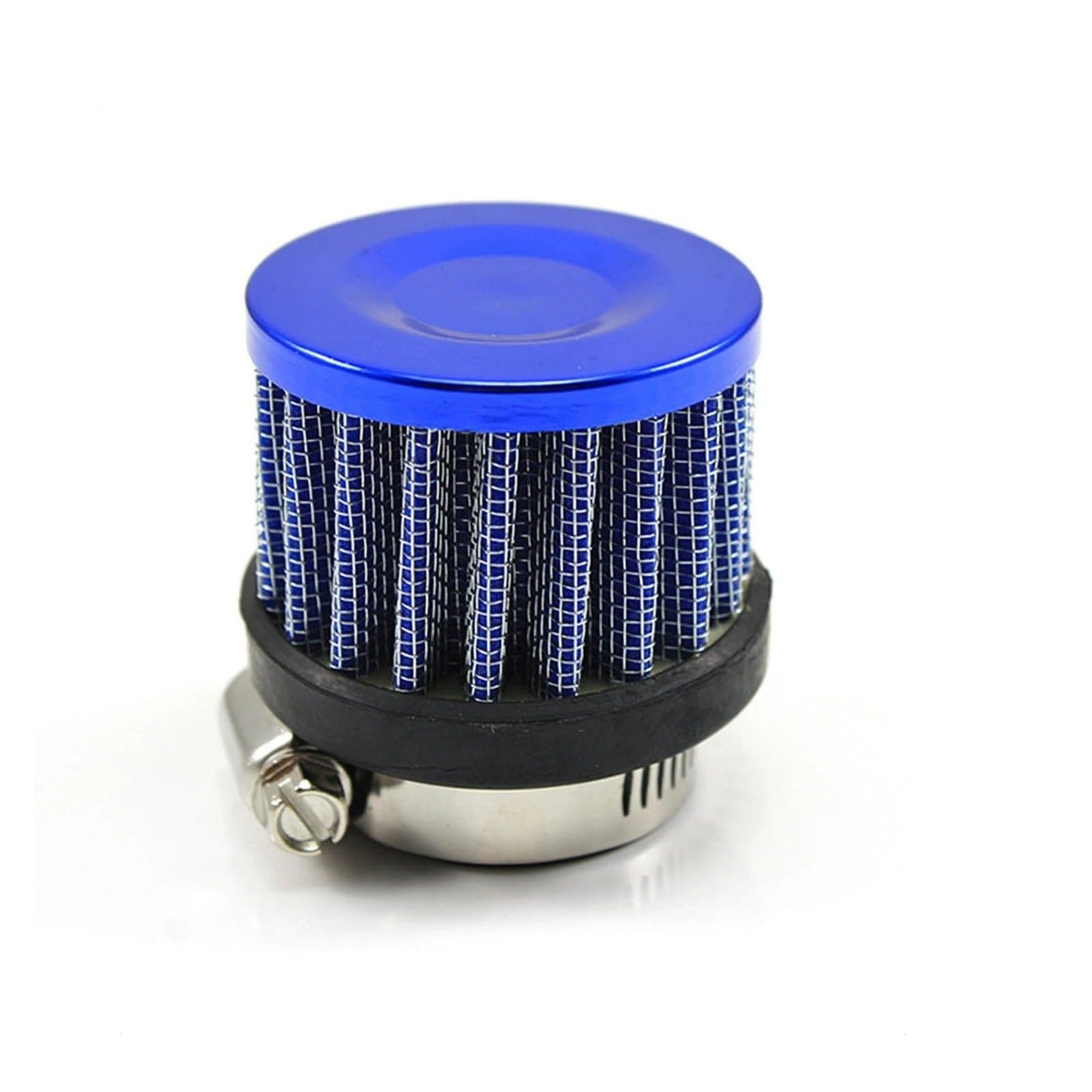 Auto Ansaugrohr 0,5 Zoll 1 Zoll Auto-Kaltluftansaugfilter Universal 12 Mm 25 Mm Sport Racing High Flow Performance Mini-Luftfilter Mit Klemme Lufteinlassschlauch(25mm-Blue) von PaCsci