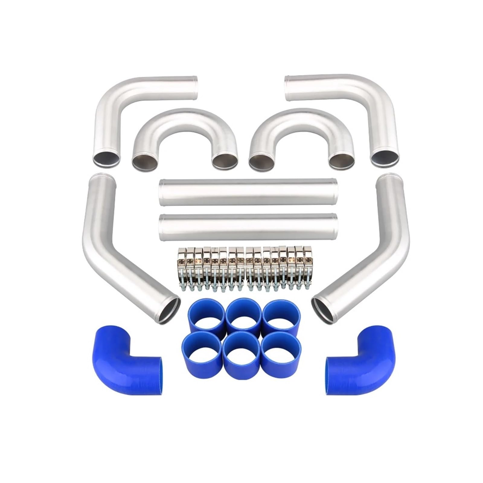 Auto Ansaugrohr Aluminium-Turbo-INTERCOOLER-ROHRSATZ/ROHRE/KLEMME/Kupplung/UNIVERSAL 2,5" Zoll AD 63 Mm/3" Zoll AD 76 Mm Ansaugrohr Lufteinlassschlauch(2.5inch) von PaCsci