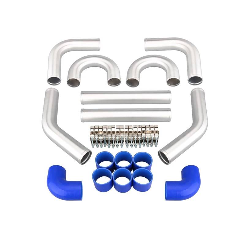 Auto Ansaugrohr Aluminium-Turbo-INTERCOOLER-ROHRSATZ/ROHRE/KLEMME/Kupplung/UNIVERSAL 2,5" Zoll AD 63 Mm/3" Zoll AD 76 Mm Ansaugrohr Lufteinlassschlauch(2.5inch) von PaCsci
