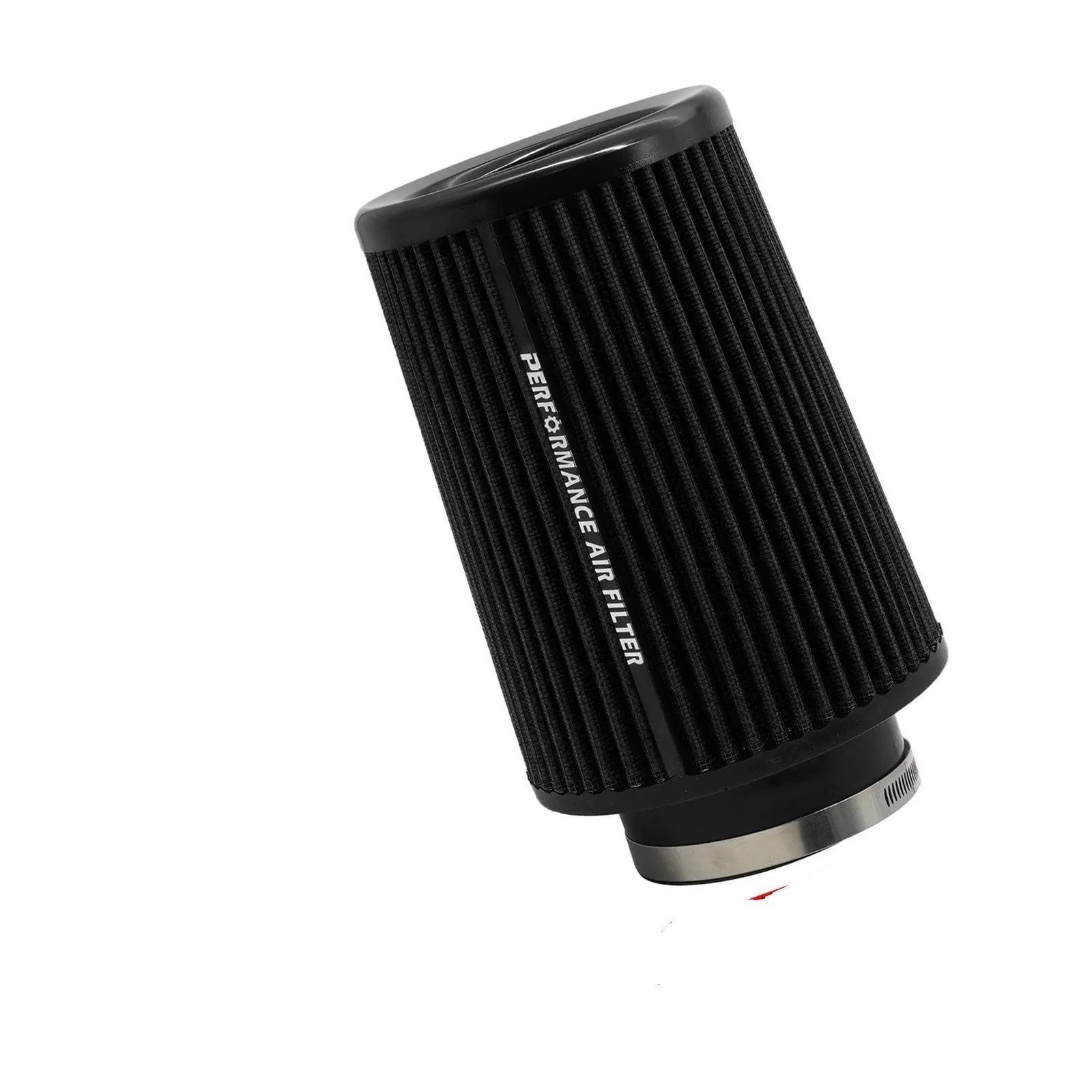 Auto Ansaugrohr Auto-High-Flow-Luftfilter 3" 3,5 4 Zoll Cold Air Intake Universalfilter Für Sport Racing Auto Motor Lufteinlass 76MM 89MM 101MM Lufteinlassschlauch(101mm-Black) von PaCsci