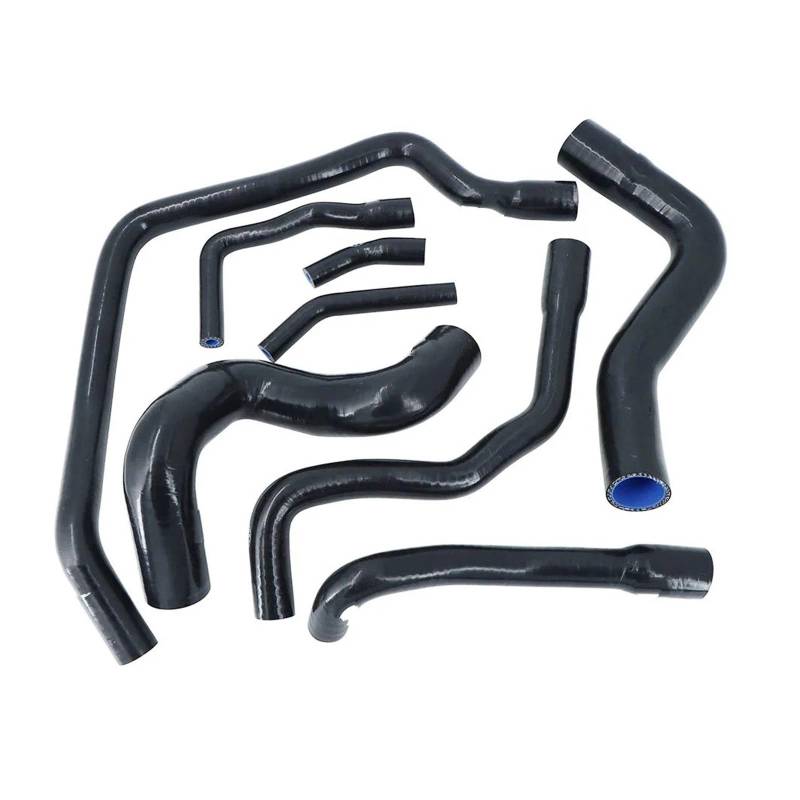 Auto Ansaugrohr Für E34 Für M30 6CYC 525 528 530 89-95 (8Pcs) Silikon Kühler Schlauch Kit Lufteinlassschlauch(K8-102 Black) von PaCsci