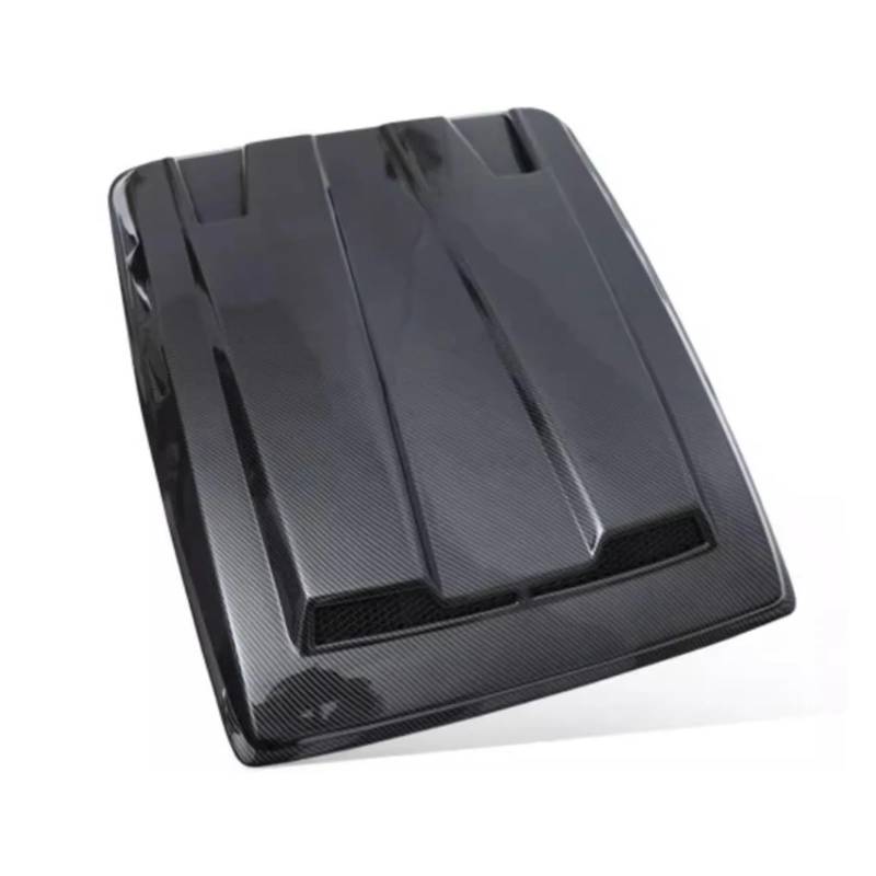 Auto Ansaugrohr Für Jeep Für Wrangler JL 2018+ 4x4 Motorhaube Zubehör Front Motorhaube Air Vent Abdeckung Dekoration Lufteinlassschlauch(Carbon Fiber Pattern) von PaCsci