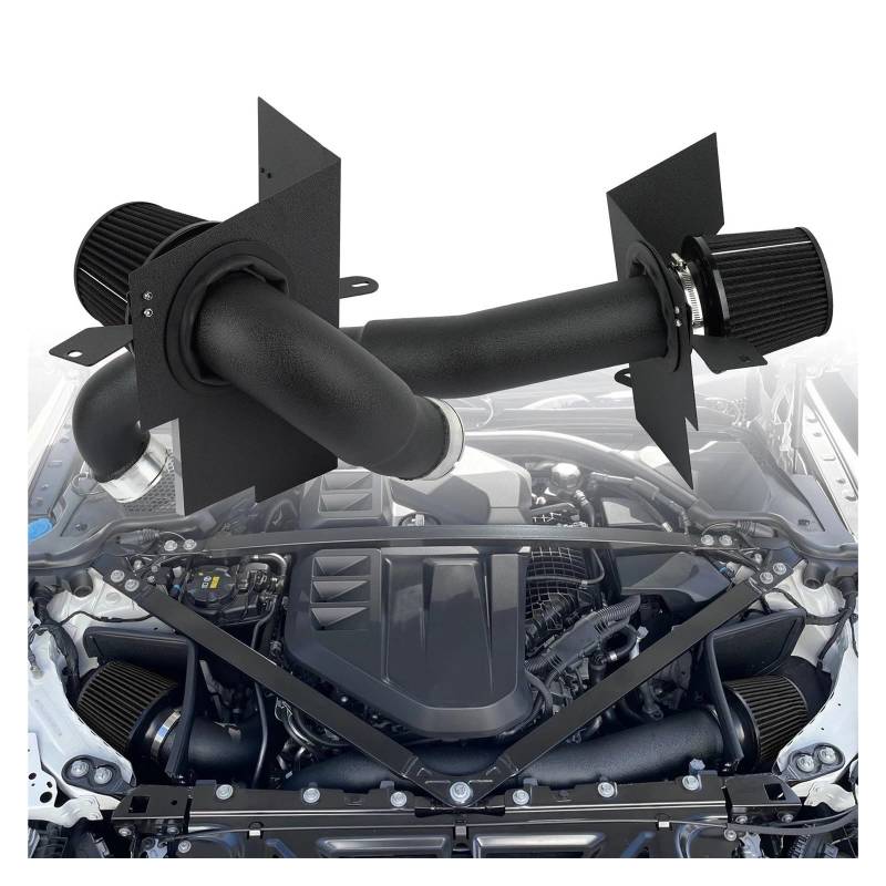 Auto Ansaugrohr Für M3 Für M4 G80 G82 S58 3.0L Gas 2020-2024 Mit High Flow Luftfilter Motor Hitzeschild Auto Kaltluftansaugrohr Kit Lufteinlassschlauch von PaCsci
