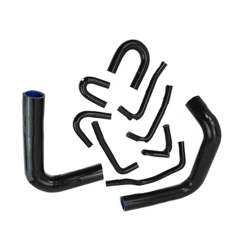 Auto Ansaugrohr Für Toyota Für Pickup 3.0L V6 91 1990 1991 1992 1993 1994 1995 10PCS Silikon Kühler Schlauch Kit Lufteinlassschlauch(K8-115-116 Black) von PaCsci