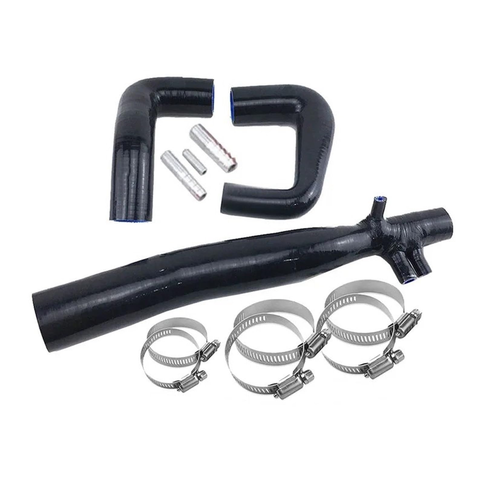 Auto Ansaugrohr Für Two & Turbo Für SMART Für Roadster 2003-2006 (3Pcs) Silikon Kühler Induktion Schlauch Rohr Lufteinlassschlauch(K8-78-81 Black) von PaCsci