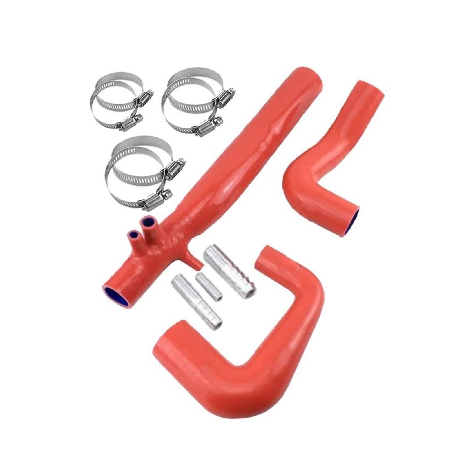 Auto Ansaugrohr Für Two & Turbo Für SMART Für Roadster 2003-2006 (3Pcs) Silikon Kühler Induktion Schlauch Rohr Lufteinlassschlauch(K8-78-81 RED) von PaCsci