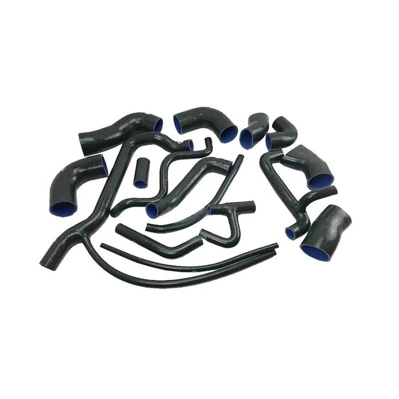 Auto Ansaugrohr Für VW Für Corrado G60 1.8L Für Jetta Für Golf Mk2 G60 1988-1993 1.8L PG W/o Kompressor Silikon Heizkörper Heizung Kühlmittel Schlauch Kit Lufteinlassschlauch(Schwarz) von PaCsci