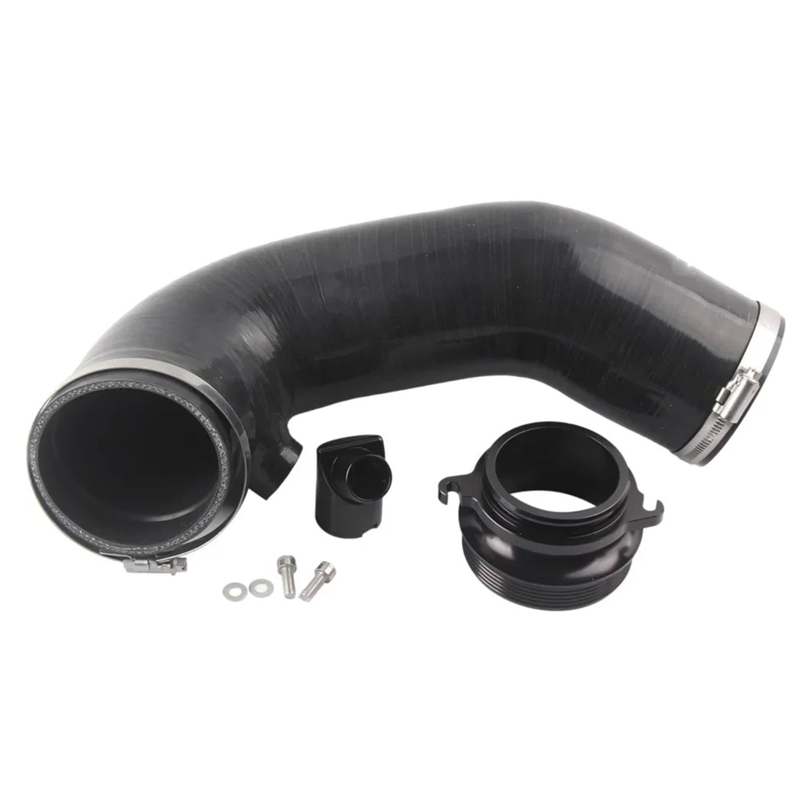 Auto Ansaugrohr Für VW Für Golf R Mk8 Für Arteon Für Tiguan Für S3 2020 Auf Nur Für Die RDH Fahrzeuge Silikon High Flow Ansaugschlauch Anzüge Lufteinlassschlauch(Black Hose no Logo) von PaCsci