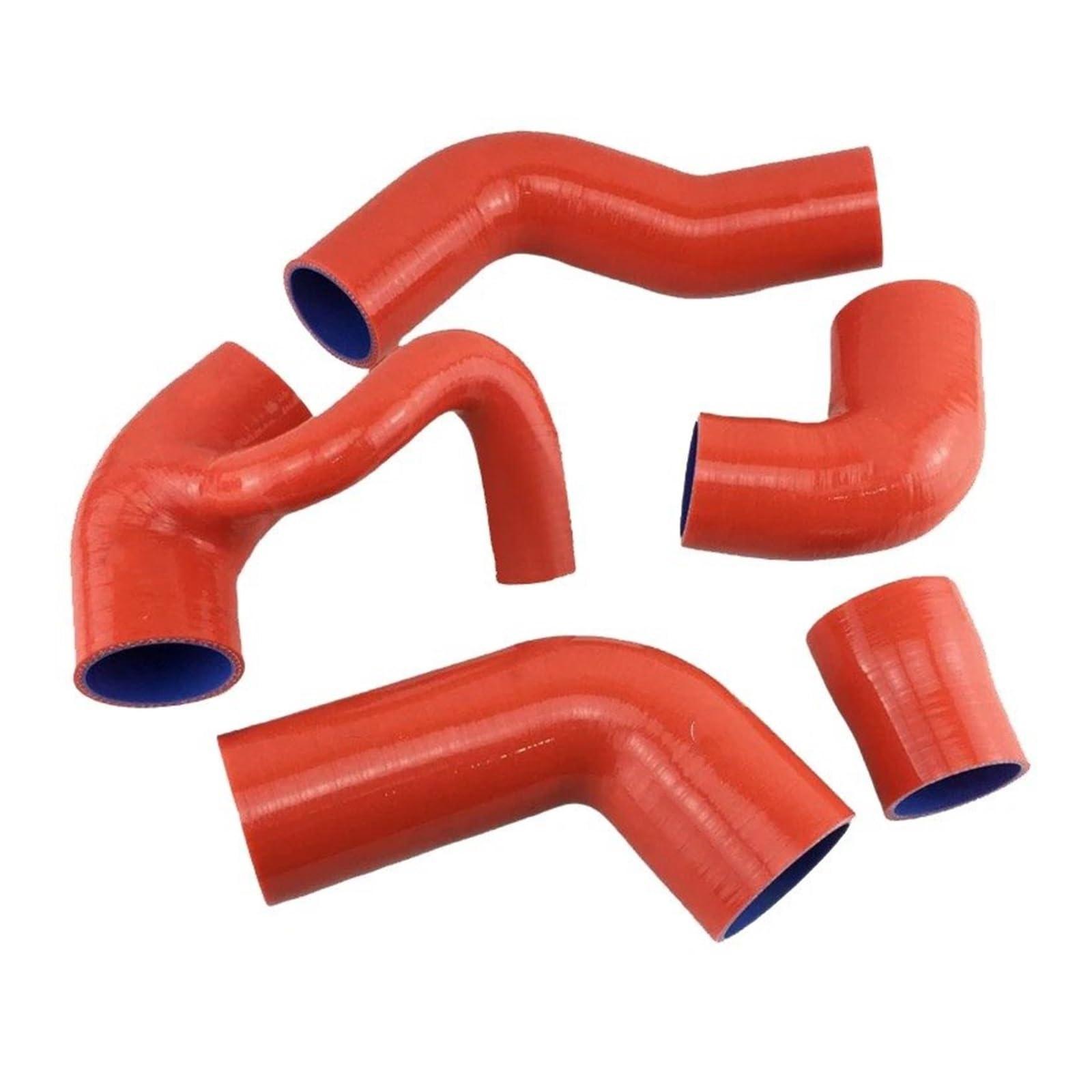 Auto Ansaugrohr Für Volvo Für 850 T-5/T-5R 1993-1997 S70/V70 T5 2.3L (5PCS) Silikon Boost Turbo Schlauch Kit Lufteinlassschlauch(K8-157 RED) von PaCsci