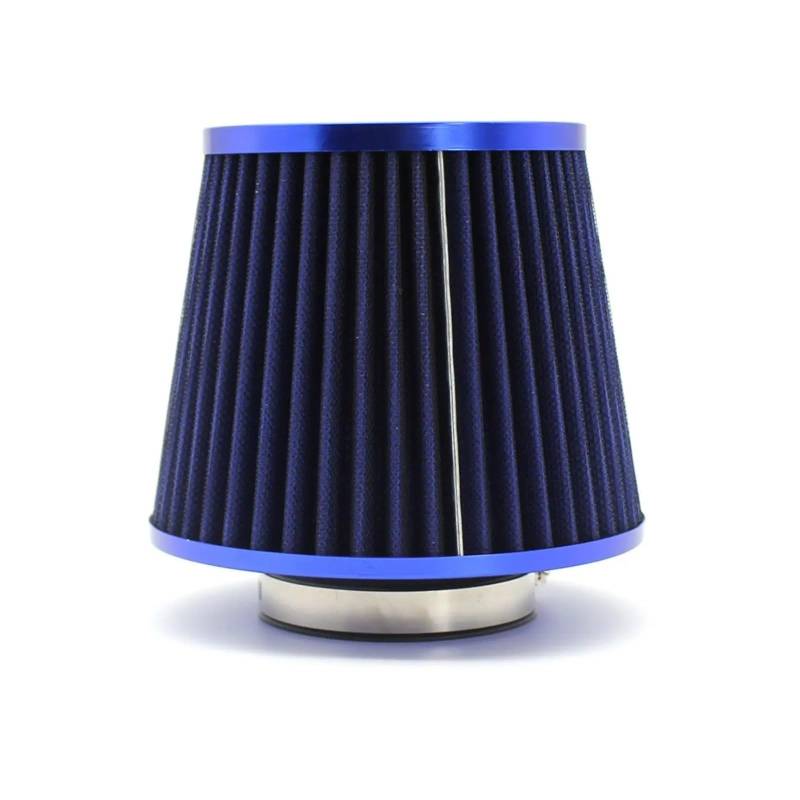 Auto Ansaugrohr High Flow Auto-Luftfilter 3 3,5 4 Zoll Mit Klemme Universal Racing Performance 76 Mm 89 Mm 101 Mm Sport Kaltlufteinlassfilter Lufteinlassschlauch(76mm-All Blue) von PaCsci