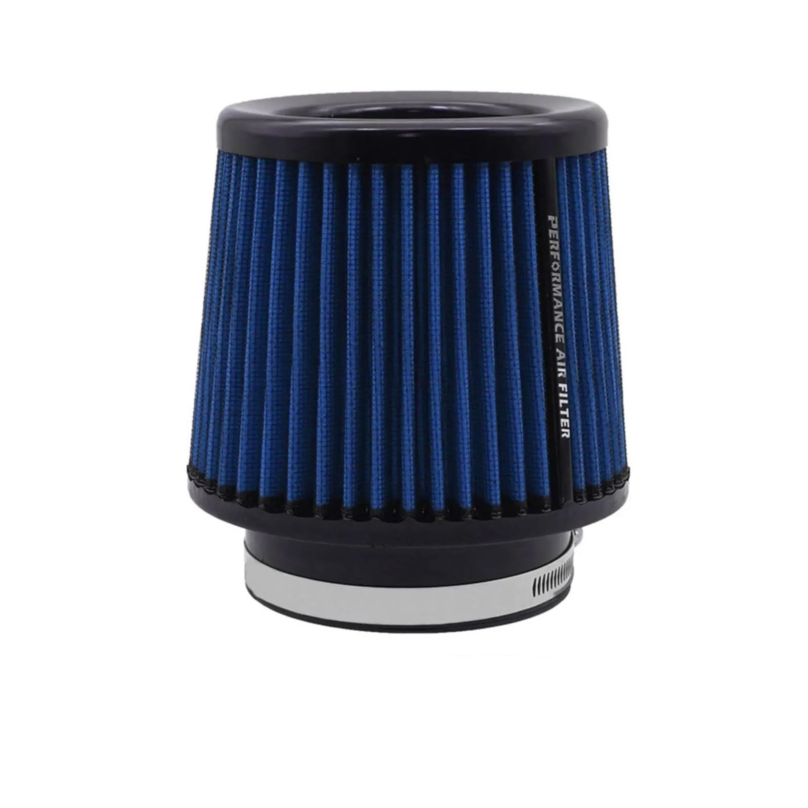 Auto Ansaugrohr High Flow Sport-Luftfilter 2,5 3" 3,5 4 Zoll Universal Für Lufteinlass 63 Mm 76 Mm 80 Mm 89 Mm 101 Mm Rennwagen-Kaltluftansaugfilter Lufteinlassschlauch(80mm-Blue) von PaCsci