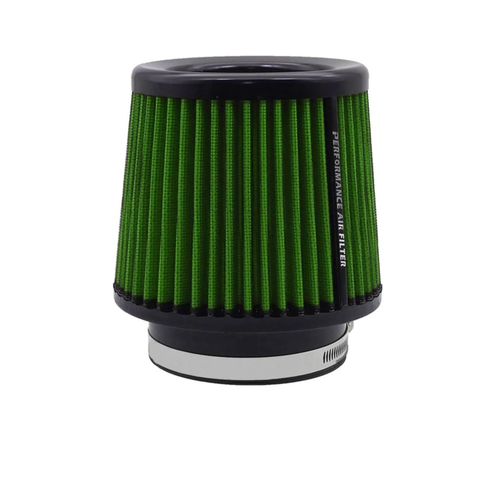 Auto Ansaugrohr High Flow Sport-Luftfilter 2,5 3" 3,5 4 Zoll Universal Für Lufteinlass 63 Mm 76 Mm 80 Mm 89 Mm 101 Mm Rennwagen-Kaltluftansaugfilter Lufteinlassschlauch(80mm-Green) von PaCsci