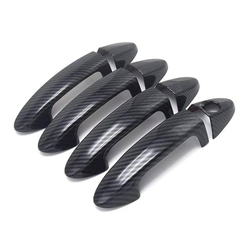 Auto Türgriff Außengriff Für Ford Für Fiesta 2009 2010 2011 2012 Auto Außentür Griff Abdeckung Aufkleber Zubehör Carbon Faser Türgriff Beifahrerseite von PaCsci