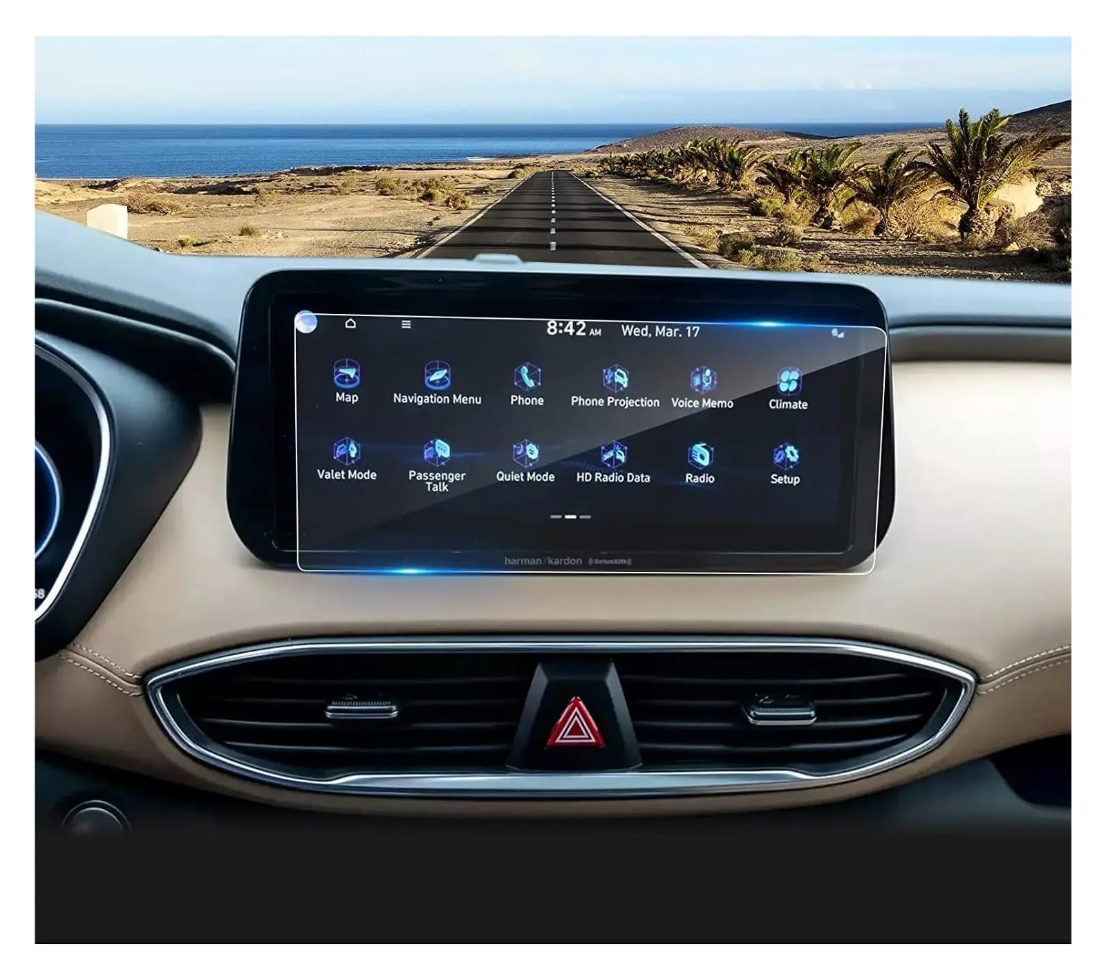 Navigation Schutzfolie Für Hyundai Für Santa Fe 2021 2022 2023 10,25-Zoll Screen Protector Navigation GPS Bildschirm Gehärtetes Glas Schutz Auto Zubehör Auto Displayschutz Navigation Schutzfolie Für Hyundai Für Santa Fe 2021 2022 2023 10,25-Zoll Screen Protector Navigation GPS Bildschirm Gehärtetes Glas Schutz Auto Zubehör Auto Displayschutz von PaCsci