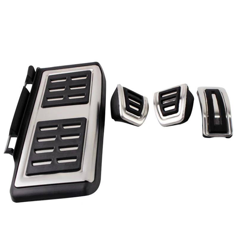 Pedale Fußstütze Bremse Pedalkappen Für VW Für Golf 7 Für POLO 6R Für Tiguan 2 Für Sitz Für Leon FR Für MK3 Auto Accelerator Bremspedale Abdeckung Pad Zubehör (Color : Footrest MT 4pcs) von PaGeMs