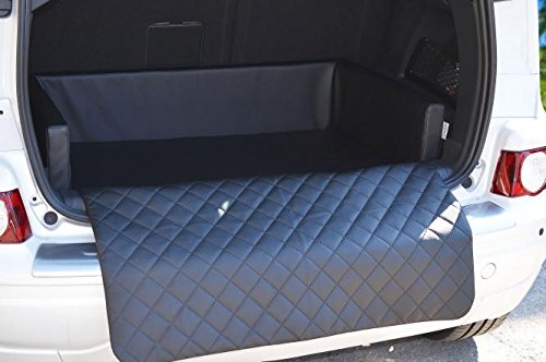 PadsForAll Autoschondecke - Kofferraum Schutzdecke - Auto - Hundebett in Schwarz Kunstleder mypado® von PadsForAll