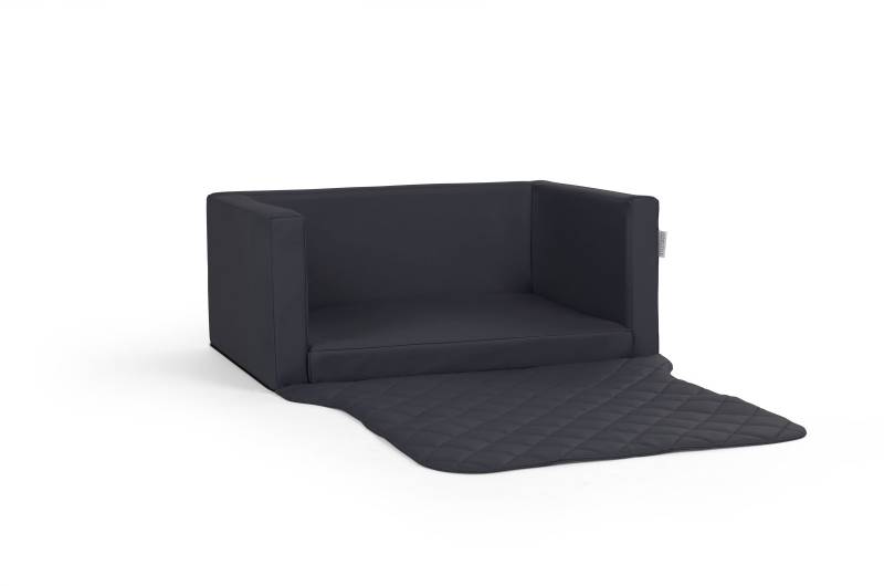 Travelmat Basic Kofferraum Hundebett fürs Auto STANDARD Kunstleder Schwarz 100 x 80cm von PadsForAll