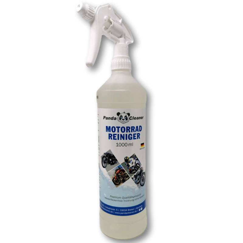 PandaCleaner® Motorrad-Reiniger - 1000ml - Premium Konzentrat - Motorbike Komplettreiniger - Reinigungsmittel Motorrad von PandaCleaner