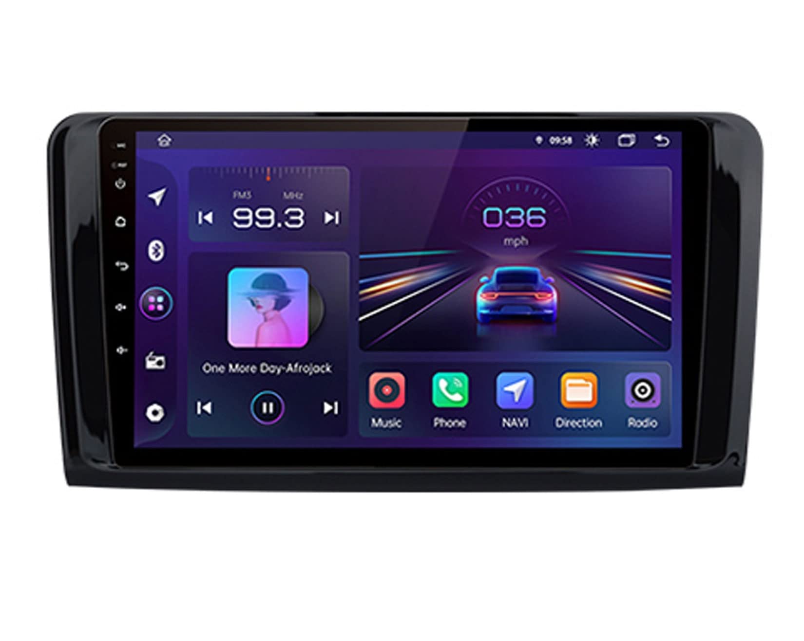 Android 10 Autoradio mit navi für Mercedes Benz GL ML W164 GL320 ML350 ML500 X164 GL35 GL45 GL450 2005-2012 Plug-and-Play car radio Player GPS Navigation 2 Din Radio Bluetooth von Pandahat