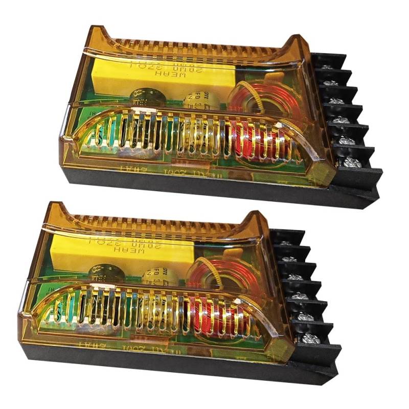 Panysilioer 2-Wege-Frequenzweiche für Lautsprecher-Ersatzzubehör WEAH-2001 2-Teiliger Lautsprecher-Frequenzteiler Lautsprecher 2-Frequenzweiche-Teiler Crossover-Filter von Panysilioer