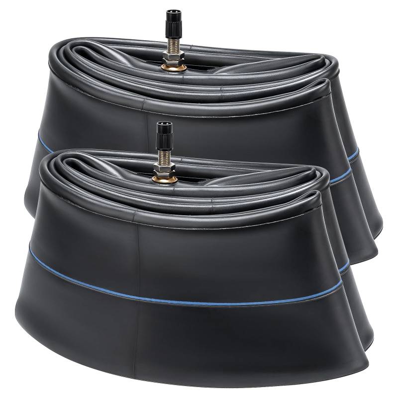 PaoWin 2-PCS 2.50/2.75-14 Motorräder Schlauch TR4 Gerades Ventil Hochleistungs-Butylkautschuk kompatibel mit 2.50-14 2.75-14 Mini Pit Bike/Motorrad Vorder/Hinterradreifen Schläuche von PaoWin
