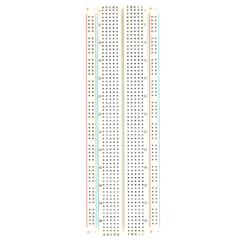Paradisetronic.com 630/200 Prototyping Breadboard | Experimentier-Steckbrett | 830 Kontakte | Flexible Steckplatine für Elektronik, Prototyping und DIY-Projekte, z.B. für Arduino von Paradisetronic.com