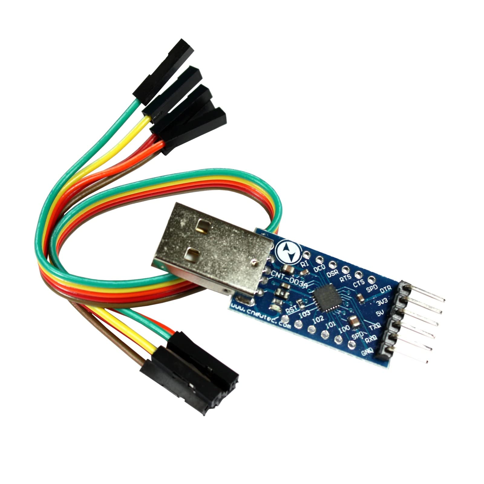 Paradisetronic.com USB-UART-Wandler CP2104, Serielle Schnittstelle/TTL zu USB, 3.3V/5V USB Serial Converter für Linux, macOS, Win7, Win8, Win10 (Adapter) von Paradisetronic.com