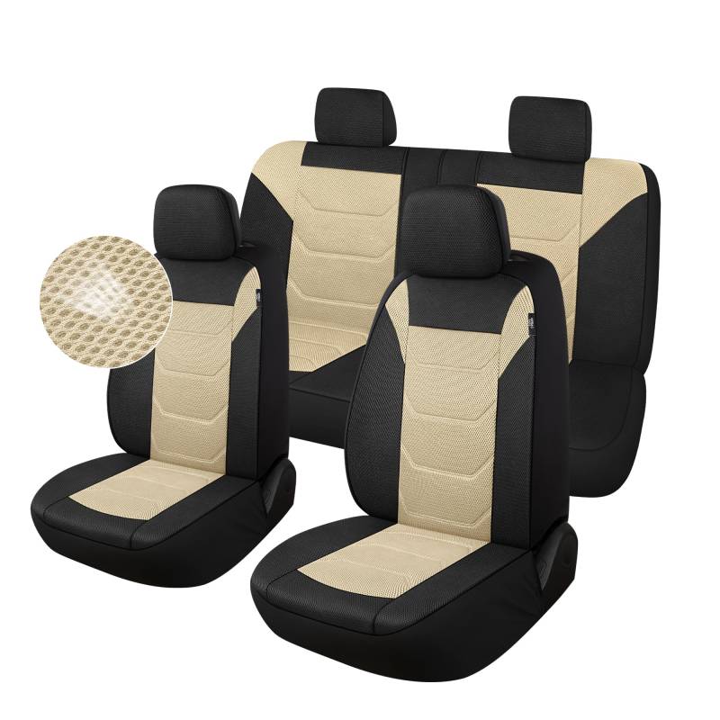 Pariiaotin 3D Air Mesh Autositzbezug Komplettset 504 von Pariiaotin