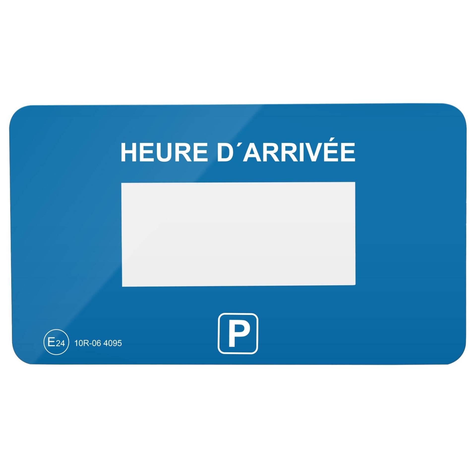 Parkwächter V1 Klebepads mit Parkscheiben-Folie für die elektronische Parkscheibe, 2 Stück, französisch, blau von Parkwächter