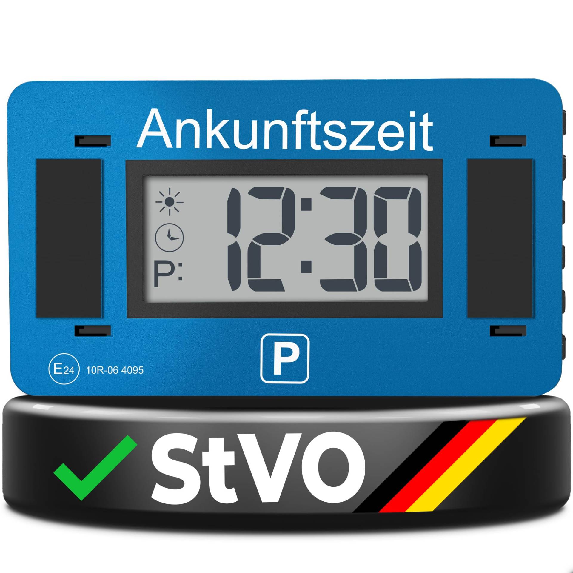 Parkwächter V2 Elektronische Parkscheibe mit Zulassung nach StVO – Digitale Parkscheibe Auto – Parkscheibe Elektrisch mit Zulassung – Automatische Parkuhr mit wechselbarer Taktung – Blau Parkwächter V2 Elektronische Parkscheibe mit Zulassung nach StVO – Digitale Parkscheibe Auto – Parkscheibe Elektrisch mit Zulassung – Automatische Parkuhr mit wechselbarer Taktung – Blau von Parkwächter
