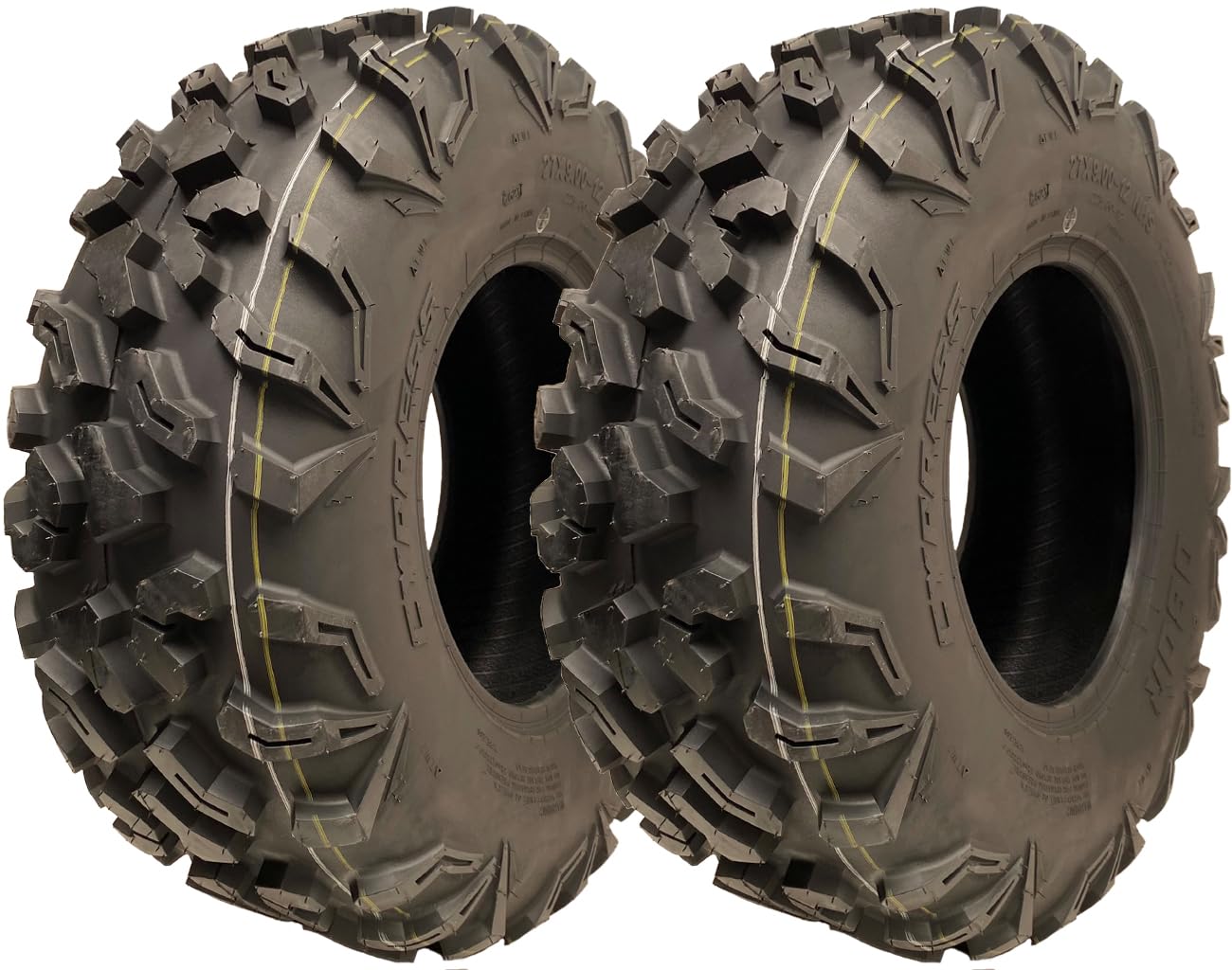 27x9.00-12 ATV Reifen 8ply 225/80-12 P0358 OBOR Cypress 71J Straßenzulassung (2er Set) von Parnells